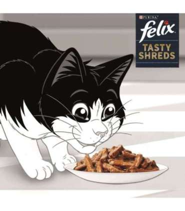FELIX Tasty Shreds with salmon and tuna - 4x 80g