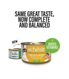 SCHESIR Tuna with chicken in jelly - wet cat food - 85g