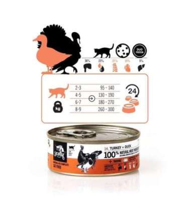 3COTY Turkey with duck - wet cat food - 80g