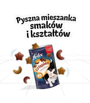 FELIX Crispies Beef, Chicken - dry cat food - 45 g