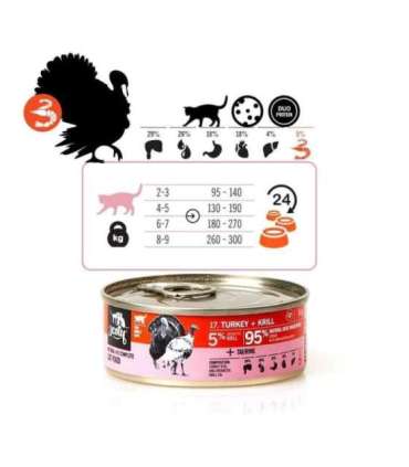 3COTY Turkey with krill - wet cat food - 80g