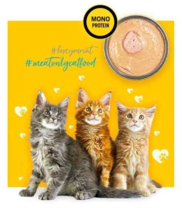 3COTY Chicken For kittens - wet cat food - 80g