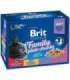BRIT Cat Pouches Family Plate - wet cat food - 12 x 100g