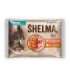SHELMA Kitten with salmon and turkey in sauce - wet cat food - 4x85g