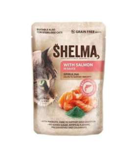 SHELMA with salmon and cod in sauce - wet cat food - 4x85g