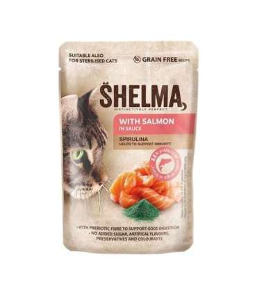 SHELMA with salmon and cod in sauce - wet cat food - 4x85g