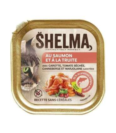 SHELMA Salmon and trout pate - wet cat food - 100g