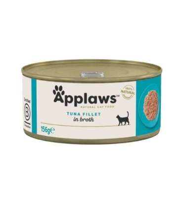 APPLAWS Tuna fillet in broth - wet cat food - 156g