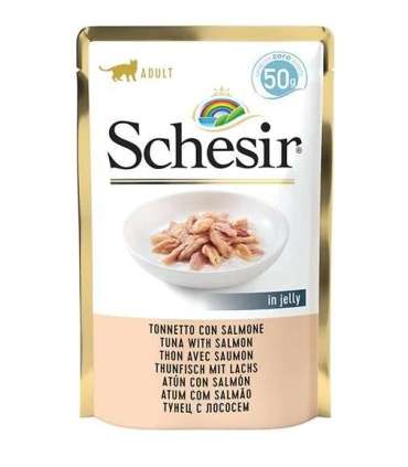 SCHESIR in jelly Tuna with salmon - wet cat food - 50 g