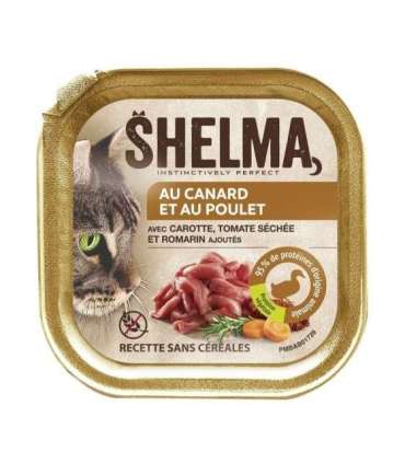 SHELMA Duck and chicken pate - wet cat food - 100g