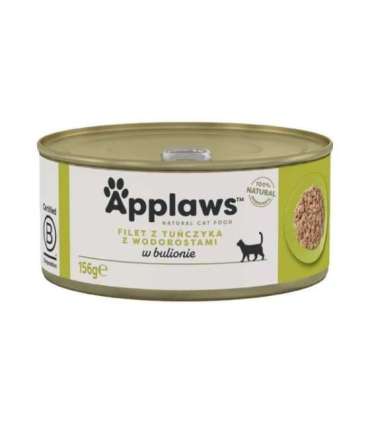 APPLAWS Tuna fillet with seaweed in broth - wet cat food - 156g