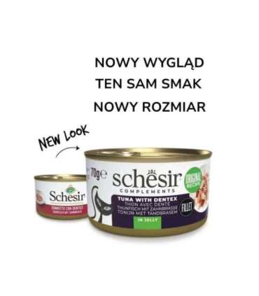 SCHESIR Oceanic Adult Tuna with Dentic - wet cat food - 70g