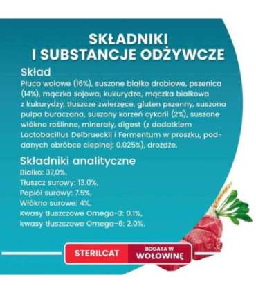 PURINA One Bifensis Sterilcat Beef - dry cat food - 800 g