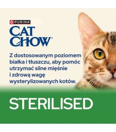 Purina CAT CHOW STERILISED cats dry food 1.5 kg Adult Chicken