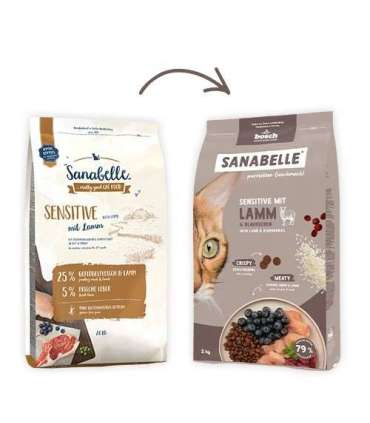 BOSCH Sanabelle Life Sensitive with lamb & blueberries - dry cat food - 8kg
