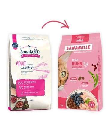 BOSCH Sanabelle Life Adult Chicken & blueberries - dry cat food - 8kg