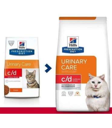 HILL'S PRESCRIPTION DIET Feline c/d Multicare Stress  Dry cat food Chicken 8 kg