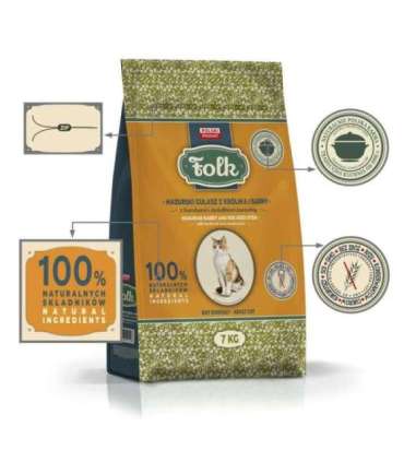 FOLK Masurian-style rabbit and roe deer stew with beets and cranberries - dry cat food - 7kg