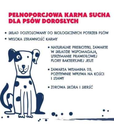 TEO Rich in beef - dry dog food - 15kg