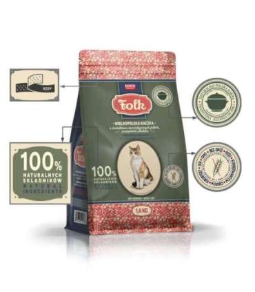 FOLK Greater Poland duck with apples, quail and herring - dry cat food - 1,6kg