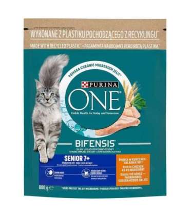 PURINA One Bifensis Senior 7+ - dry cat food - 800 g