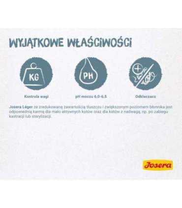 Josera LÉGER cats dry food 10 kg Adult Poultry