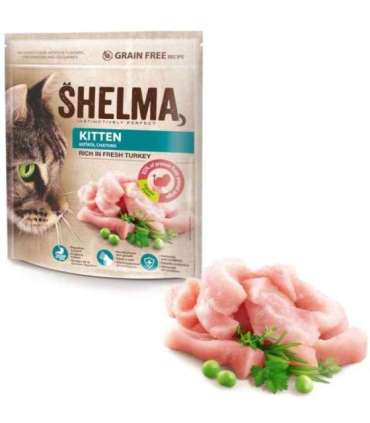 SHELMA Kitten Rich in turkey - dry cat food - 750g