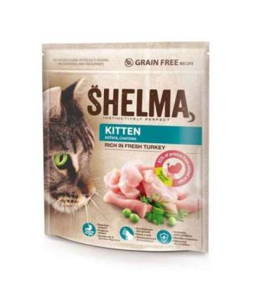 SHELMA Kitten Rich in turkey - dry cat food - 750g