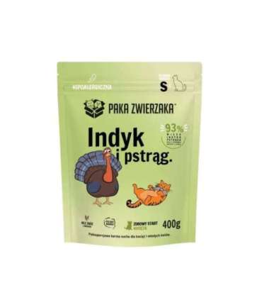 PAKA ZWIERZAKA Kitten Turkey with trout S - dry cat food - 400g
