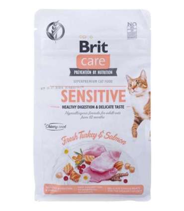 BRIT Care Grain-Free Sensitive Turkey&Salmon - dry cat food - 400 g
