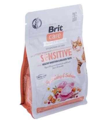 BRIT Care Grain-Free Sensitive Turkey&Salmon - dry cat food - 400 g