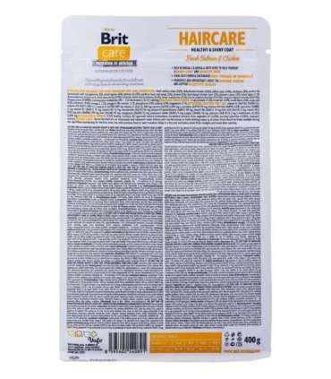 BRIT Care Grain Free Haircare Healthy & Shiny Coat - dry cat food - 400 g