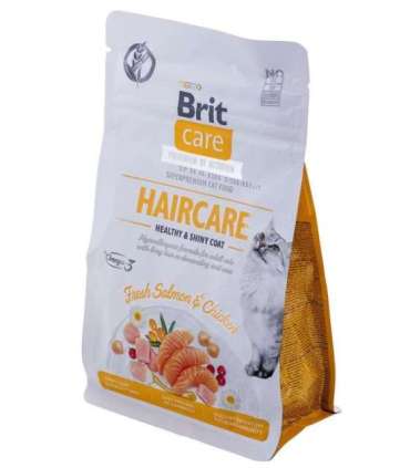 BRIT Care Grain Free Haircare Healthy & Shiny Coat - dry cat food - 400 g