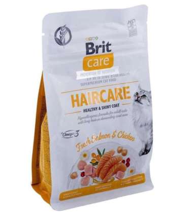 BRIT Care Grain Free Haircare Healthy & Shiny Coat - dry cat food - 400 g