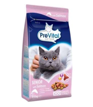 PREVITAL Senior Salmon - dry cat food - 1,4kg