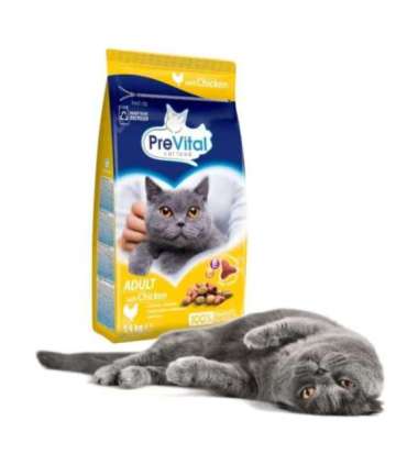 PREVITAL Cat Food Adult with Chicken - Dry Cat Food - 1.4 kg