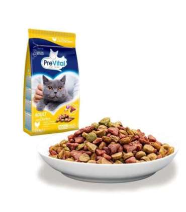 PREVITAL Cat Food Adult with Chicken - Dry Cat Food - 1.4 kg