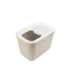 SAVIC HOP Coffee Brown with White Lid – Cat Litter Tray – 58.5x39x39.5 cm – 1 pc.
