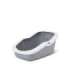 SAVIC ASEO Grey with White Rim - Open Cat Litter Tray - 56x39x27.5 cm - 1 pc.