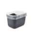 SAVIC HOP Anthracite with White Lid – Cat Litter Tray – 58.5x39x39.5 cm – 1 pc.