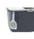 SAVIC HOP Anthracite with White Lid – Cat Litter Tray – 58.5x39x39.5 cm – 1 pc.