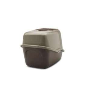 SAVIC Nestor warm gray-chocolate brown - covered cat litter box - 56x39x38.5 cm - 1 pc.