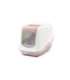 SAVIC Nestor White-Pink - Covered Cat Litter Box - 56x39x38.5 cm - 1 pc