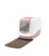 SAVIC Nestor White-Pink - Covered Cat Litter Box - 56x39x38.5 cm - 1 pc