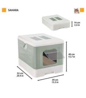 FERPLAST Sahara Green - cat litter box - 52 x 39 x 40cm