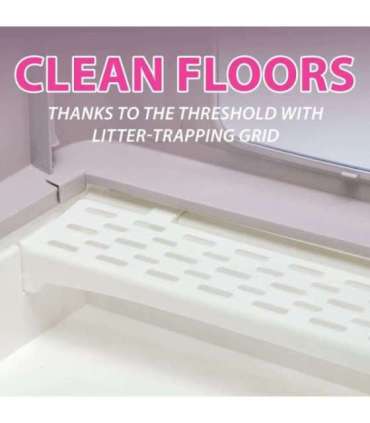 FERPLAST Sahara Lilac - cat litter box - 52 x 39 x 40cm