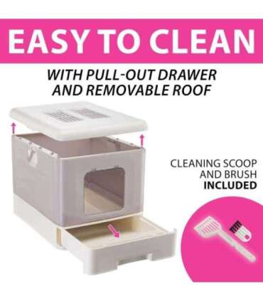 FERPLAST Sahara Lilac - cat litter box - 52 x 39 x 40cm
