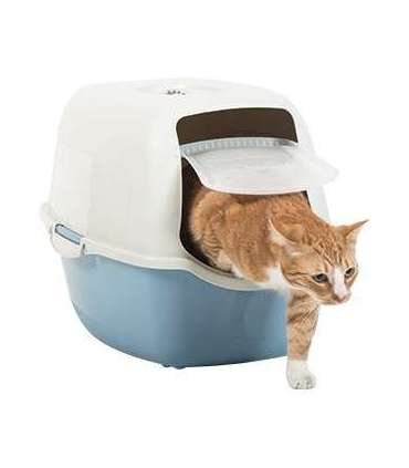 ROTHO Bailey Hooded litter box Blue, White