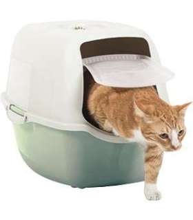 ROTHO Bailey Hooded litter box Green, White