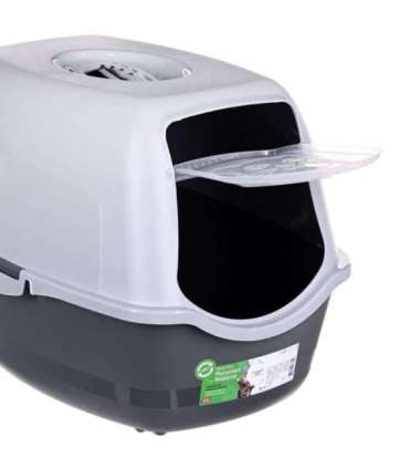 DIAMENTIQ BAYA light grey/dark grey -  cat litter box - 55,5 x 40 x 38,7 cm